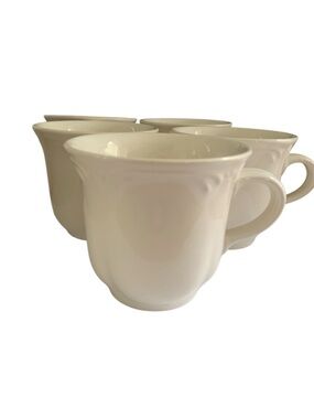 Pfaltzgraff Filigree Vintage Coffee Mug Farmhouse Style Set of 8